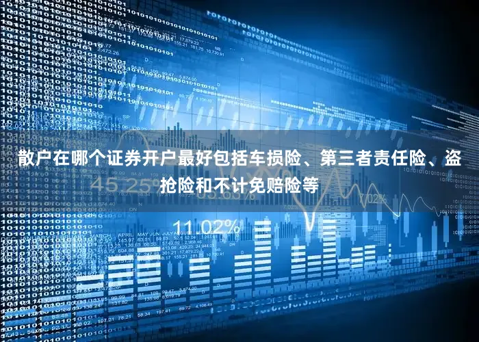 散户在哪个证券开户最好包括车损险、第三者责任险、盗抢险和不计免赔险等
