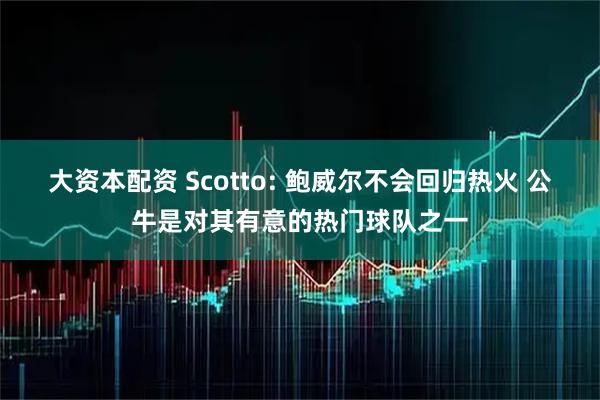 大资本配资 Scotto: 鲍威尔不会回归热火 公牛是对其有意的热门球队之一